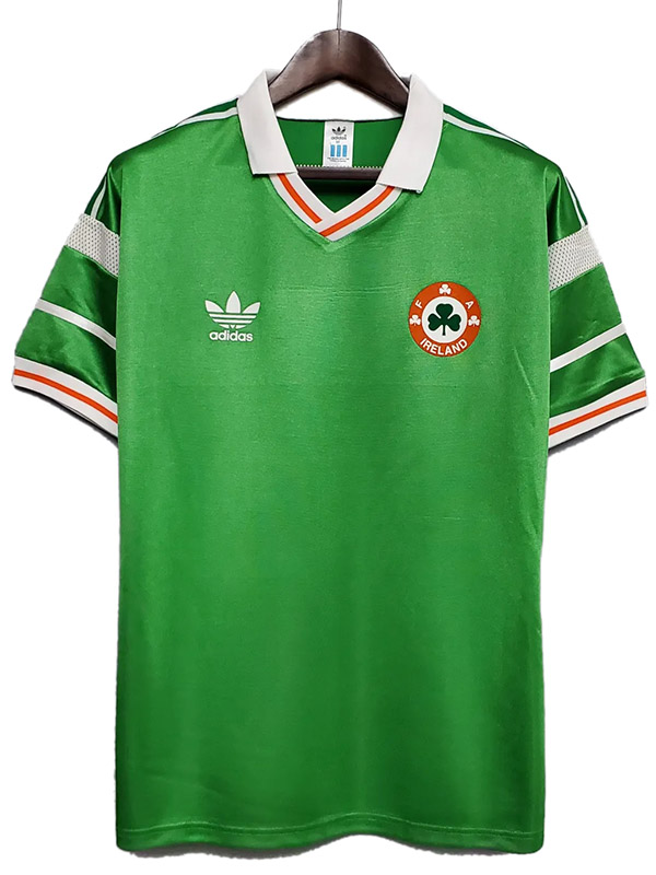 Ireland domicile maillot rétro uniforme de football premier vêtement de sport pour hommes kit de football chemise haute 1988